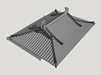 中式古建屋檐 唐风古建屋顶 古风屋顶 影视古建屋檐