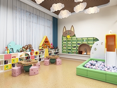 现代幼儿园 现代儿童医院 口腔牙科 活动休息区