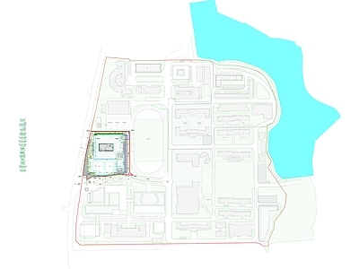 其他类型图纸 学校总平面图 学校规划总图
