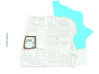 其他类型图纸 消防总平面图 学校总平面图 学校规划总图