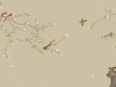 中式花鸟壁纸