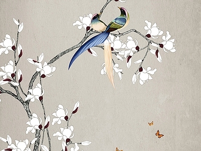 中式花鸟壁纸