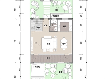联排住宅 3F联排别墅 220平联排别墅 低层乡村住宅