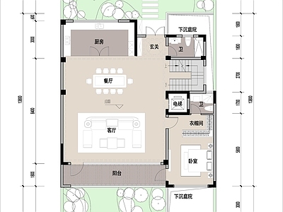 别墅建筑 3F联排别墅 360平独栋别墅 低层乡村别墅