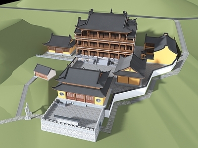 中式古建寺庙建筑 中式古建 寺庙 道观 禅寺 打卡点