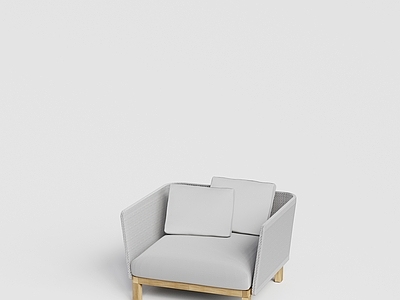 原木风单人沙发