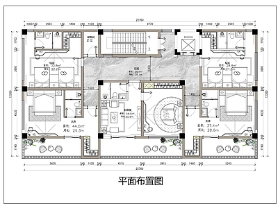 民宿 民宿平面布局图 酒店客栈平面图