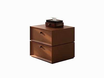 中古风床头柜