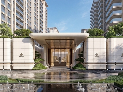 现代小区建筑