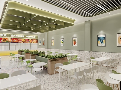 现代简约食堂 餐厅 食堂 学校餐厅 企业餐厅食堂 高校食堂