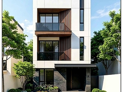 住宅楼建筑 现代乡村别墅