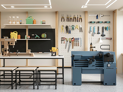 原木风手工坊 木工工作坊 工具作坊组合