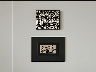 现代简约挂画 挂画 装饰画 墙画 画框 壁画