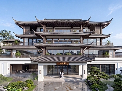新中式景观别墅