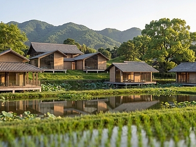 新中式景观风格建筑