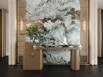 新中式玄关 新中式玄关 入户玄关 玄关过道 玄关端景 玄关大厅