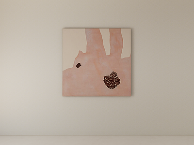 奶油风抽象画 装饰画 挂画