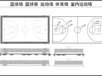 篮球场 篮球场 篮球架 运动场 体育场 室内篮球场