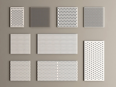极简建筑材料 穿孔板 冲孔板 洞洞板 金属板吊顶 镂空金属板