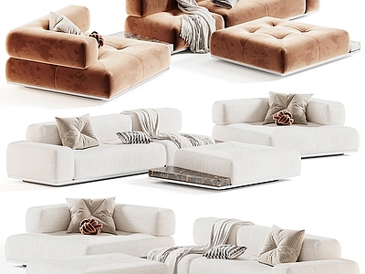 意式极简沙发组合 minotti
