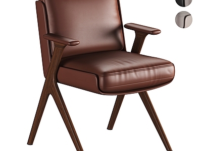 中古风休闲椅 Minotti