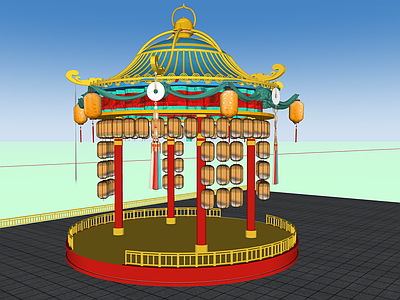 中式文旅美陈