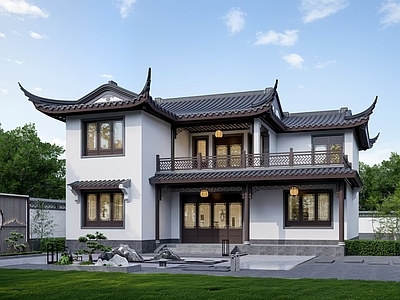 中式古建独栋别墅 苏式 独栋