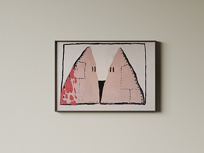 极简抽象画 现代极简挂画 高端艺术挂画 侘寂中古风画 意式肌理油画 儿童装饰画