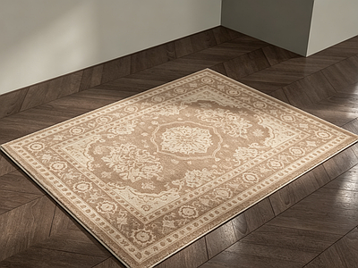 美式儿童地毯 复古毛绒地毯