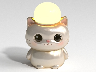 轻奢台灯 猫台灯 猫灯 猫雕塑 猫摆件 手办