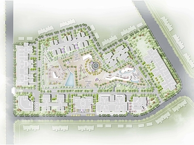 现代主义住宅区景观 康养小区景观 现代居住区景观 文化科技小区景观 新中式小区景观