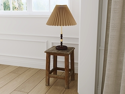 中古风台灯 台灯 桌灯 床头灯 照明灯 灯具