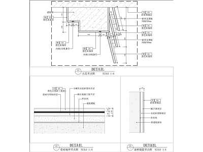 柜体节点 斜面板柜体节点图