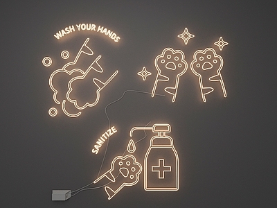 赛博朋克风霓虹灯