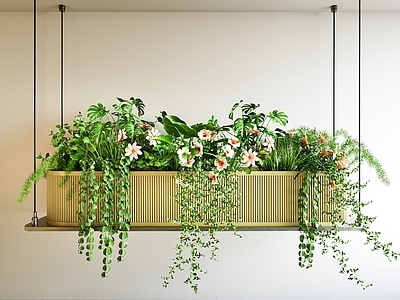 现代简约垂直绿化 吊灯花箱 垂植物 植物吊灯 吊篮绿植 植物吊饰