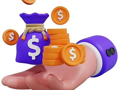 挂件 金币 卡通金币