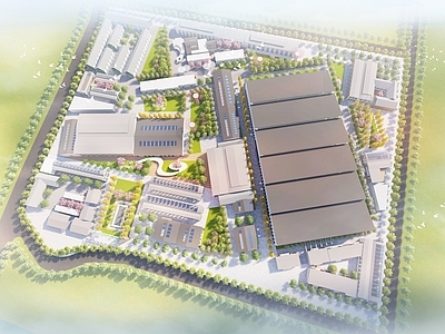 现代主义商业综合体景观 工厂改造建筑景观 纺织工厂景观改造 工厂改造商业景观