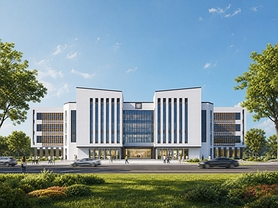新中式图书馆建筑