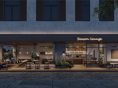 中古风咖啡厅 咖啡厅 茶饮店 西餐厅 侘寂风