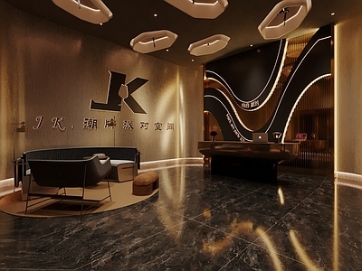 轻奢KTV KTV门头 KTV前台