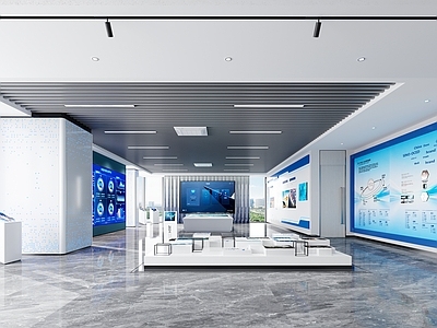 现代简约企业展厅 展厅 企业展厅