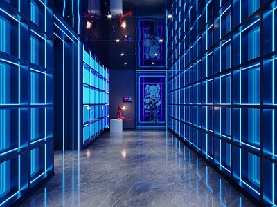 赛博朋克风KTV
