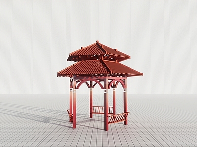 中式亭子 新中式景观凉亭 中式亭子 现代景观小建筑 庭院茶亭