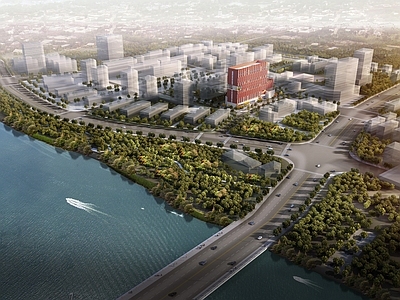 现代主义培训中心 办公 高层建筑 板式 培训 城市环境