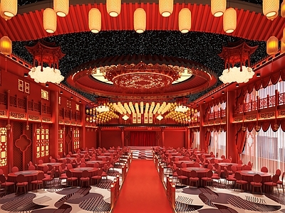 中式宴会厅 中式婚礼堂