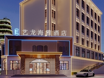现代酒店外观