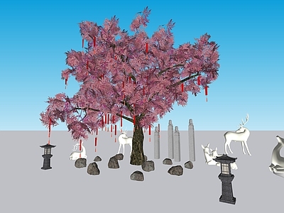 新中式景观其他景观小品 景区姻缘树 祈福树