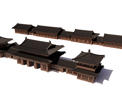 中式古建古建筑 唐风古建
