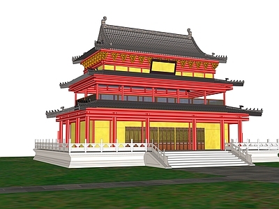 中式古建古建筑 中式佛教古建筑