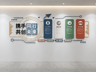 其他办公空间 企业文化墙 励志文化墙